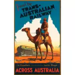 Australische spoorweg advertentie