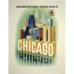 Chicago cestování plakát