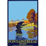 Vintage poster van Frankrijk