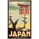 Vintage tavel plakat z Japonii