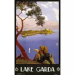 Jezioro Garda plakat