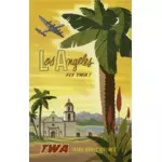 Vintage poster van Los Angeles