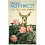 Poster Pacific Northwest perjalanan