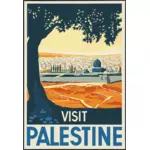 Plakat podróż z Palestyny