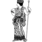 Grekiska klänning illustration