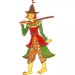 빈티지 미얀마 캐릭터 이미지