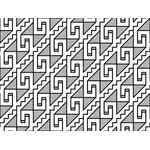 幾何学的なスタイルのビンテージ パターン