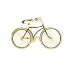 Vintage golden cykel