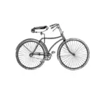 灰色のヴィンテージ自転車