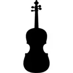 ヴァイオリンのベクトル シルエット
