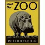 Plakat zoo Filadelfii