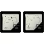 Voltmeter and ammeter