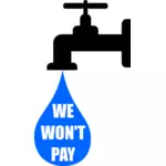 Nous n’allons pas payer la taxe de l’eau