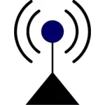 Punkt dostępu WLAN symbol wektor clipart