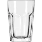 Vektor-Illustration des Getränkes durchschauen Glas