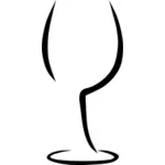Вино стекло векторное изображение