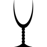 Wijnglas silhouet