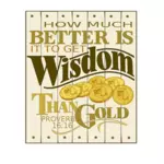 Vector de sabiduría Proverbios 16