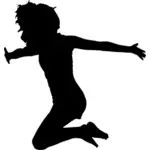 Kvinne hopping For glede