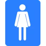 Naisten kylpyhuone merkki vektori clipart