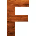 Texturu dřeva abecedy F