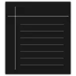Monochrome Textverarbeitung Vektor icon