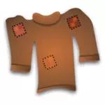 वेक्टर क्लिप आर्ट की एक बाहर पहना स्वेटर