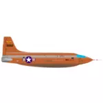 オレンジ色の飛行機