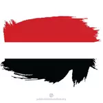 예멘의 그려진된 국기