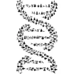 Simbolo del DNA di yoga