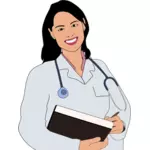 Giovane medico femminile