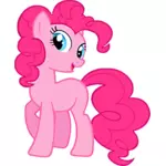 Roze pony