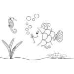 Dibujo de peces