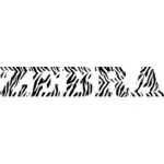 Typographie de zèbre