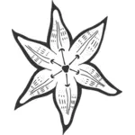 Lily dekoratif vektor gambar
