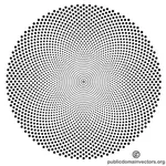 Vector forma con puntos negros