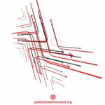 Random arrows abstract graphics