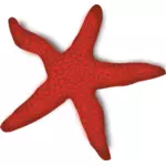 Grafica vectoriala de stea de mare roşu