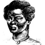 Afrikaanse iemands hoofd vector illustraties