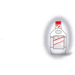 Alkohol flaske vector illustrasjon
