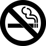 AIGA teken voor geen rookvrije vector illustraties