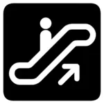 Escalator '' up'' sign vector illustration