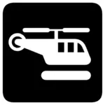 Hubschrauberlandeplatz Zeichen Vektor Zeichnung