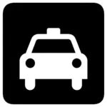 Taxi signo vector clip art