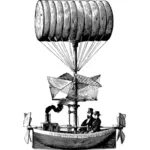 Дирижабль векторное изображение