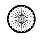Ashok Chakra symbol vektorbild