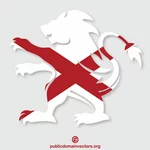 Alabama flagg heraldiske løve