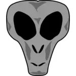 Alien hoofd vector afbeelding