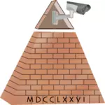 Všechny vidět oko kamery pyramida