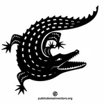 Alligator vector silhouet